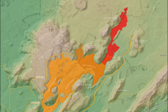 Map of the Litli-Hrútur Volcanic Eruption and its lava flows at Fagradalsfjall/Iceland, updated July, 19th 2023