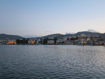 Mytilene at dusk