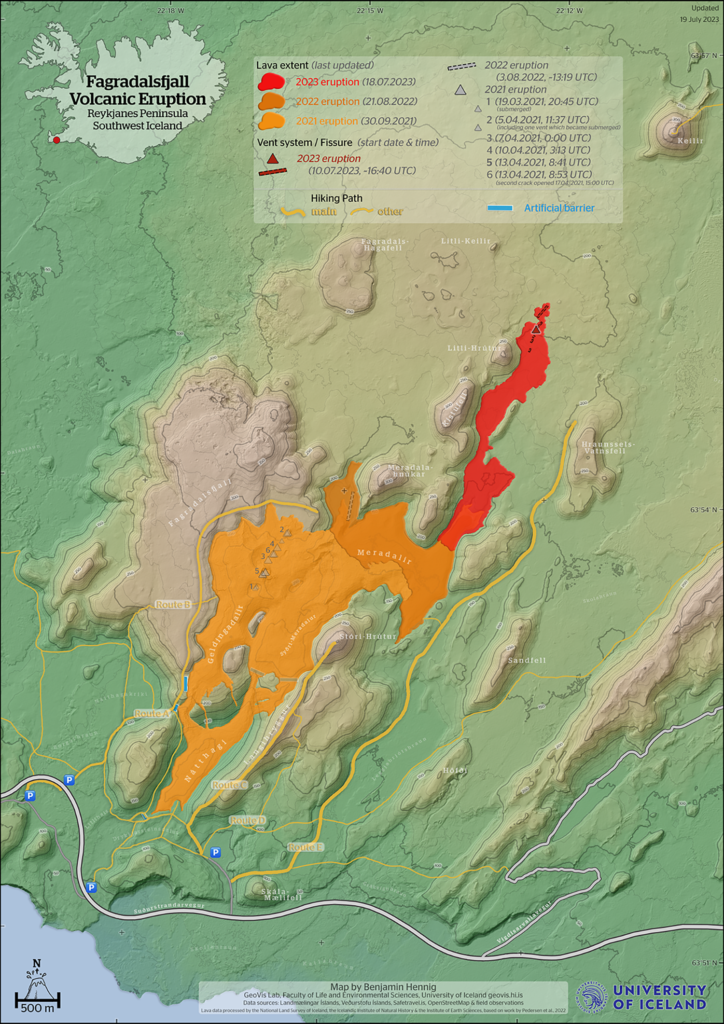 Litli-Hrútur Lava Flow Map